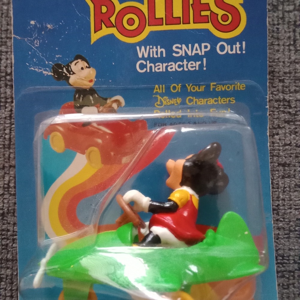Vintage VHTF Minnie Mouse Rollies Figure NIB Hong Kong!!